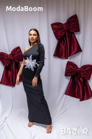 Дълга официална дамска рокля , снимка 3 - Рокли - 48286299