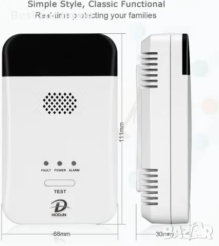 Газ детектор с аларма за LPG | Природен газ | Детектор за изтичане на въглищен газ, снимка 6 - Друга електроника - 49002089