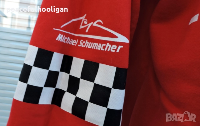 Michael Schumacher F1 Formula 1 World Champion Six Times 2003 Hoodie Size XL, снимка 5 - Суичъри - 52430318