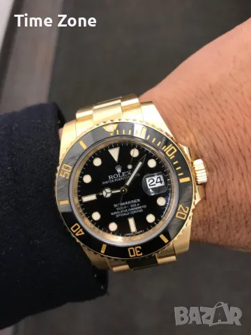 Rolex Submariner 40mm Yellow Gold Black Dial Ceramic Automatic Различни Варианти, снимка 10 - Мъжки - 48183672