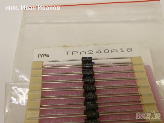 TPA240B18 - 240V, 300mA  bidirectional transient voltage suppressor