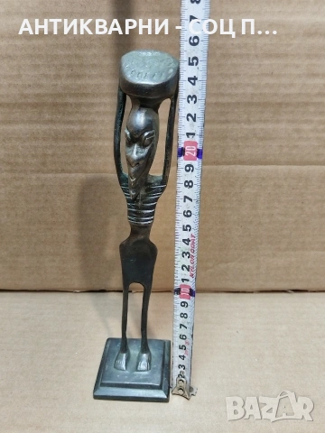 Стара Африканска Бронзова Статуетка. / НОМЕР 652., снимка 9 - Антикварни и старинни предмети - 53327400