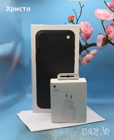 НОВ!!! Apple iPhone 18 Pro Max, 512GB, 5G, Black + подарък оригинален адаптер Apple