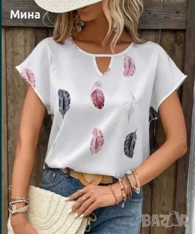 Блузки с къс ръкав в небрежен стил, снимка 3 - Корсети, бюстиета, топове - 47274084