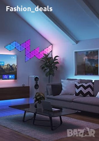 Нови 9 смарт LED панела Nanoleaf Стенни лампи за декориране на стаи , снимка 5 - Лед осветление - 42467038