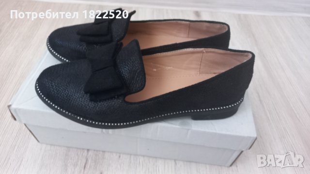 Черни детски елегантни обувки, снимка 2 - Детски обувки - 42173551