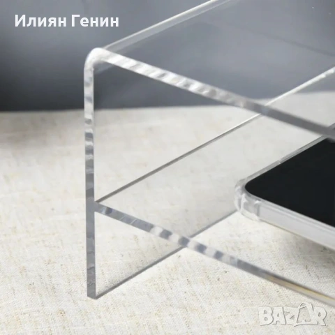 Стойка за монитор HOMCOM с отделение за клавиатура, снимка 9 - Етажерки - 54187928