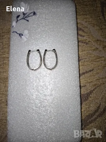 сребърни обеци,печат 925, снимка 2 - Обеци - 48333034