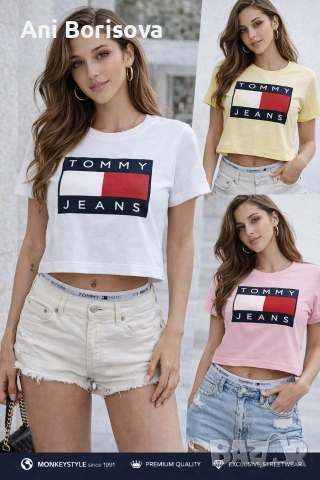 Дамски тениски Hugo Boss Tommy Hilfiger Calvin Klein The North Face нови модели, снимка 7 - Тениски - 54248904