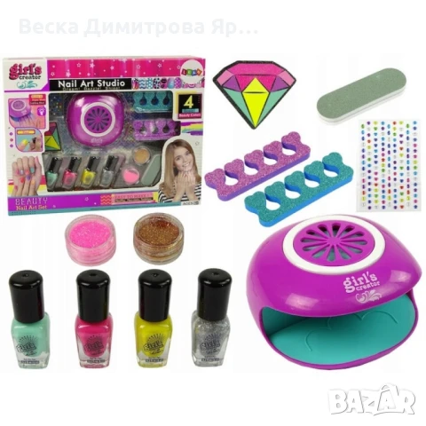 Комплект за нокти с блясък – Многоцветен, 12 части, снимка 3 - Други - 50886669