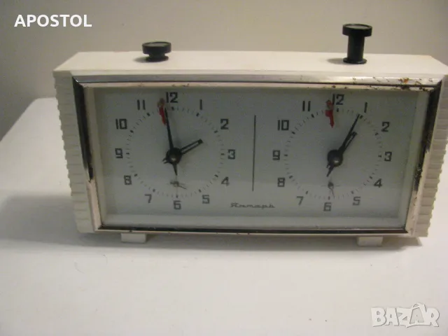 часовник Янтар шахматен, снимка 2 - Антикварни и старинни предмети - 49691031