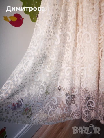 Коктейлна рокля цвят екрю, снимка 6 - Рокли - 50495921