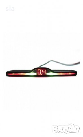Парктроник с LED мини дисплей, Parking sensor с четири черни сензора и LED SLIM дисплей, снимка 3 - Аксесоари и консумативи - 31377857