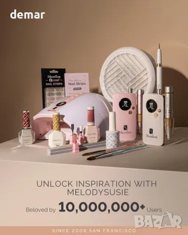 MelodySusie UV LED лампа за нокти, P-PLUS30G акумулаторна безжична UV светлина за гел нокти, снимка 5 - Продукти за маникюр - 48992124