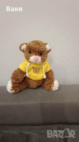 Ръчно плетено мече, снимка 3 - Плюшени играчки - 52260197