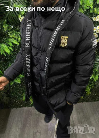 Мъжко черно зимно яке Burberry Код A280