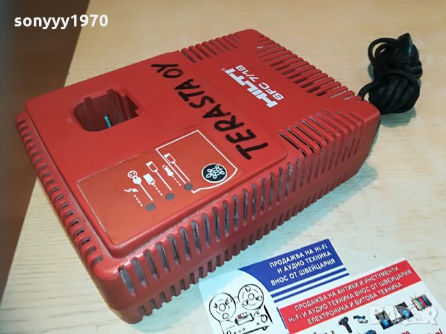 hilti sfc 7/18 7.2-18v/5a-battery charger-внос швеицария, снимка 2 - Винтоверти - 29592602