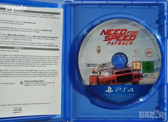 Диск с игра NFS Need for Speed Payback PS4 Playstation 4 Плейстейшън 5, снимка 3 - Игри за PlayStation - 47866366