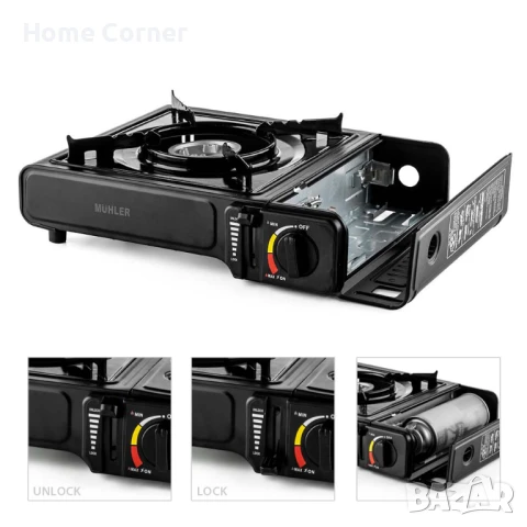 Къмпинг газов котлон Muhler ZCM, снимка 3 - Газови котлони - 51202385