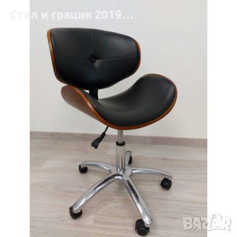 Козметичен стол - табуретка с облегалка Hera 43/55 см - цветове, снимка 4 - Педикюр и маникюр - 44261984