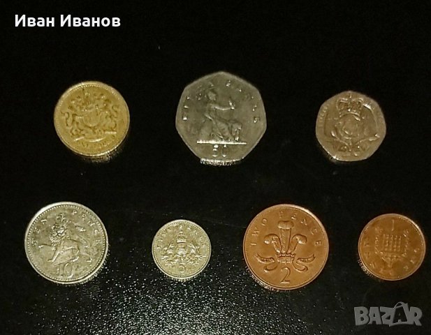 Лот монети Великобритания., снимка 1 - Нумизматика и бонистика - 31453932