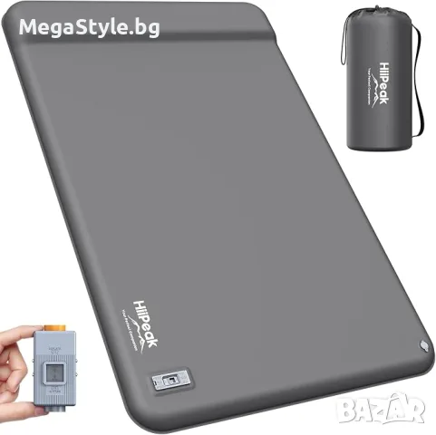 HiiPeak R-Value 9.5 Двоен надуваем къмпинг матрак с вградена електрическа помпа