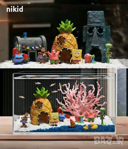 Ананас Къщичката къщичка къща на спондж боб Спонджбоб Квадратни гащи spongebob игра украса аквариум 