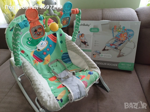 Chipolino шезлонг -люлка Baby Spa зелен, снимка 2 - Детски шезлонги - 53340961