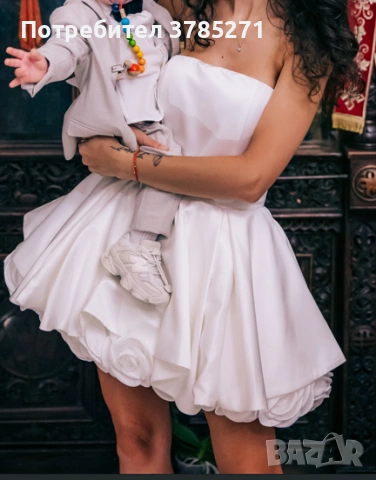 Рокля (бяла) , снимка 4 - Рокли - 53886827