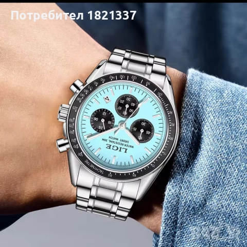 Стилен мъжки часовник LIGE, снимка 3 - Мъжки - 51379858