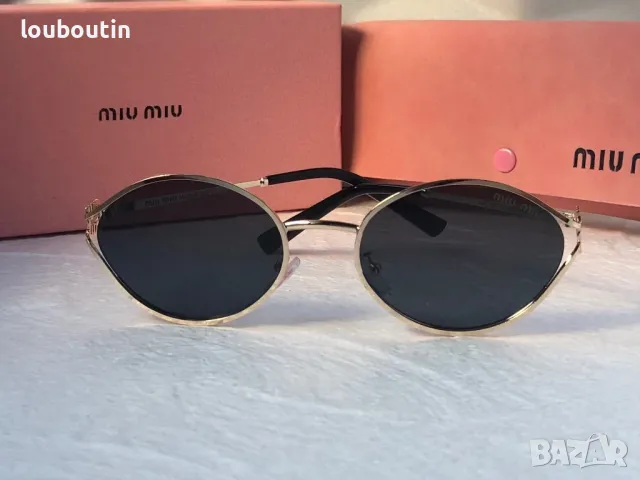 Miu 2024 дамски слънчеви очила елипса овални кръгли 4 цвята, снимка 4 - Слънчеви и диоптрични очила - 47681294