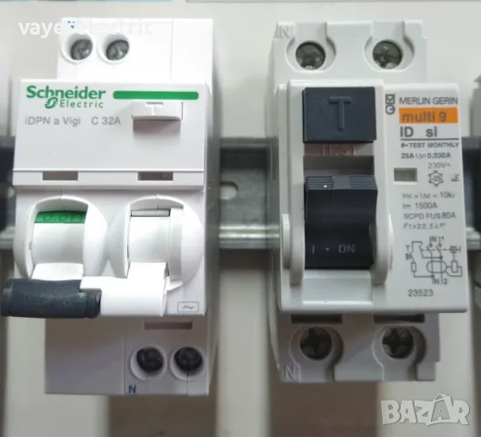 Дефектнотокова защита Schneider Electric ID 2р 25А Шнайдер, Марлен Жерен, Автоматични предпазители, снимка 2 - Други - 55787804