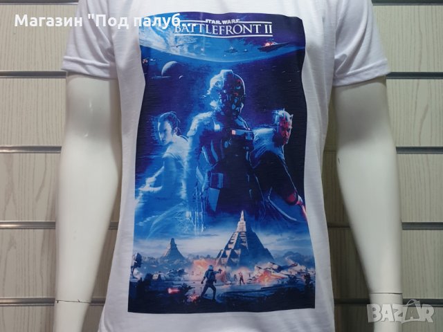 Нова мъжка тениска с трансферен печат STAR WARS (Междузвездни войни) - Battlefront II, снимка 2 - Тениски - 29855361