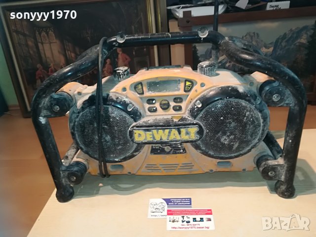 dewalt-строително радио-внос англия, снимка 5 - Ресийвъри, усилватели, смесителни пултове - 29145434