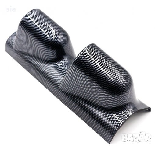 Стойка за измервателни уреди за колонка 52мм, карбон, 29/ 9,5/ 10 см., снимка 2 - Аксесоари и консумативи - 32120551