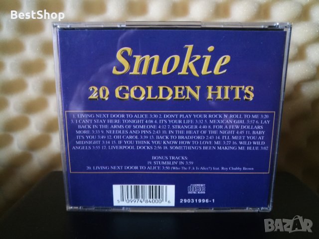 Smokie - 20 Golden hits, снимка 2 - CD дискове - 30224193