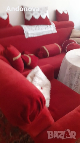 Запазена холна гарнитура, снимка 3 - Дивани и мека мебел - 52165294