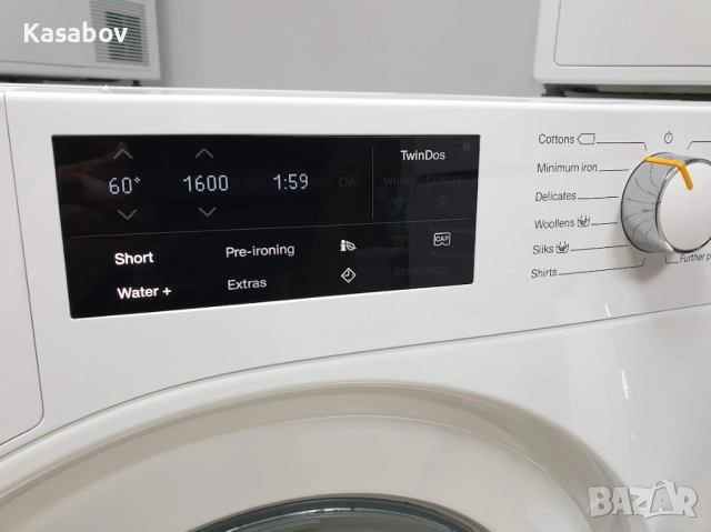Miele 9кг 1600rpm Wi-Fi TwinDos Пералня Миеле 12м Гаранция, снимка 2 - Перални - 52461731