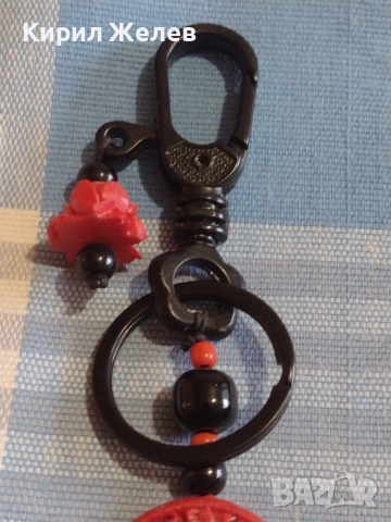 Арт ключодържател мъниста ръчна изработка много красив стилен дизайн 43902, снимка 4 - Други - 44779432