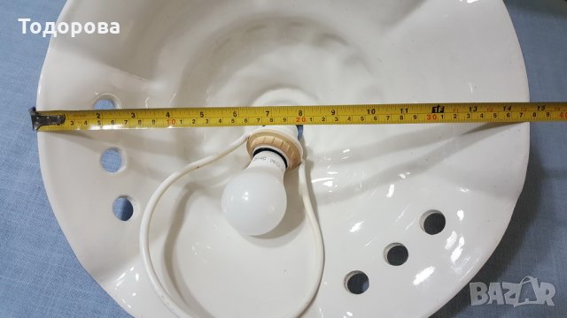 Масивен порцеланов лампион с асансьор, снимка 6 - Антикварни и старинни предмети - 32074932