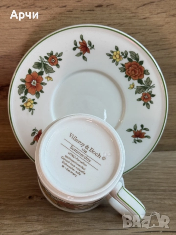 Двоен сет за кафе Villeroy & Boch, снимка 2 - Чаши - 55752392