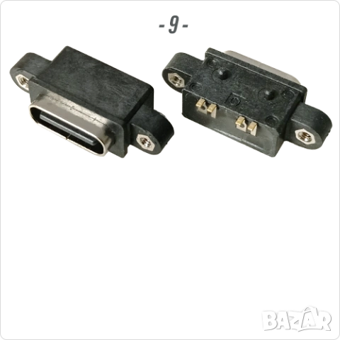 Букса конектор USB Type-C  4 pin 2 pin , Waterproof IP67-IP68 panel mount, снимка 6 - Ремонт на друга електроника - 50423467