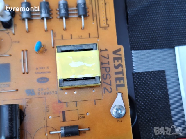 POWER BOARD 17IPS172 за 55-инчов телевизор Toshiba 55UA2263DG с дисплей VES550QNDB-N2-N43, снимка 2 - Части и Платки - 51167144
