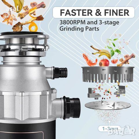 Мелница за хранителни отпадъци EM200, снимка 2 - Други - 44180735