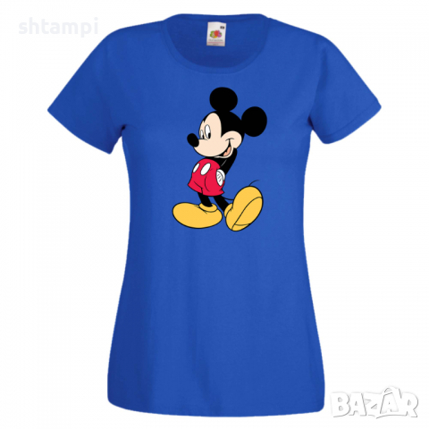Дамска тениска Mickey Mouse 10 Подарък,Изненада Мини Маус,Микки Маус.Подарък,Изненада,, снимка 2 - Тениски - 36526667