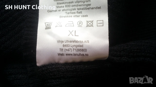 LANULLVA Hustadvika 2.0 Wool Sweater Half Zip 100% Merino Wool размер L / XL термо блуза - 2476, снимка 14 - Пуловери - 54160685