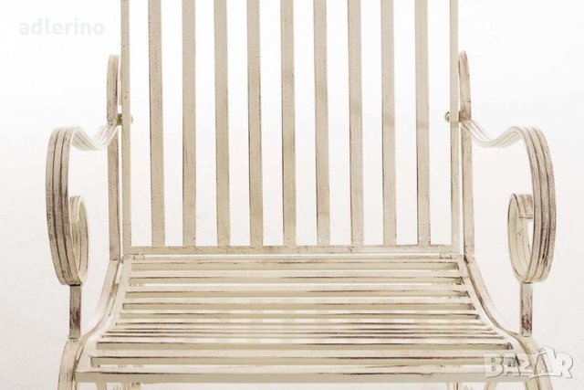 Люлеещ се стол Усмивка, кремаво-капучино, люлеещ стол, 150 кг, уникален стол, градински стол, стол з, снимка 2 - Столове - 34148595