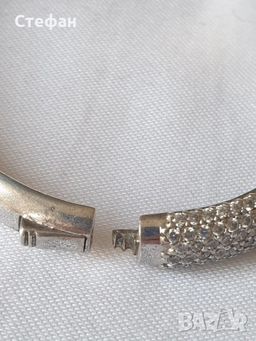 Сребърна гривна, снимка 5 - Гривни - 54267187
