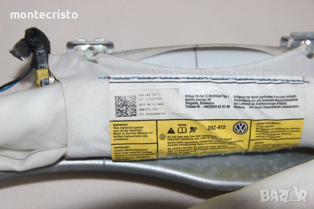 Airbag дясна завеса VW Golf 5 комби (2007-2009г.) 1K0880742C / 1K0 880 742 C / Голф 5 Variant, снимка 5 - Части - 42257755
