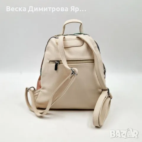 Модерна цветна дамска раница от еко материал, снимка 17 - Чанти - 50276145